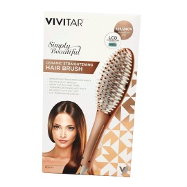 Vivitar ceramic straightening 2024 hair brush reviews